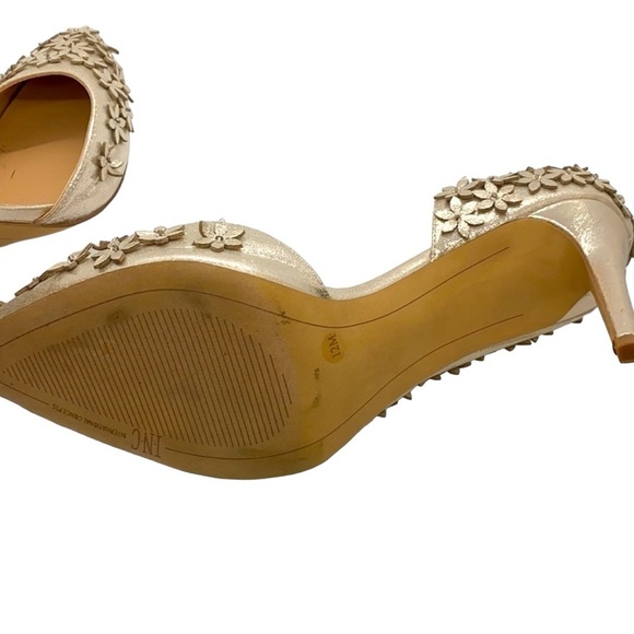 INC Metallic Flecks Gold & Silver With 3D Flowers - Picture 4 of 9